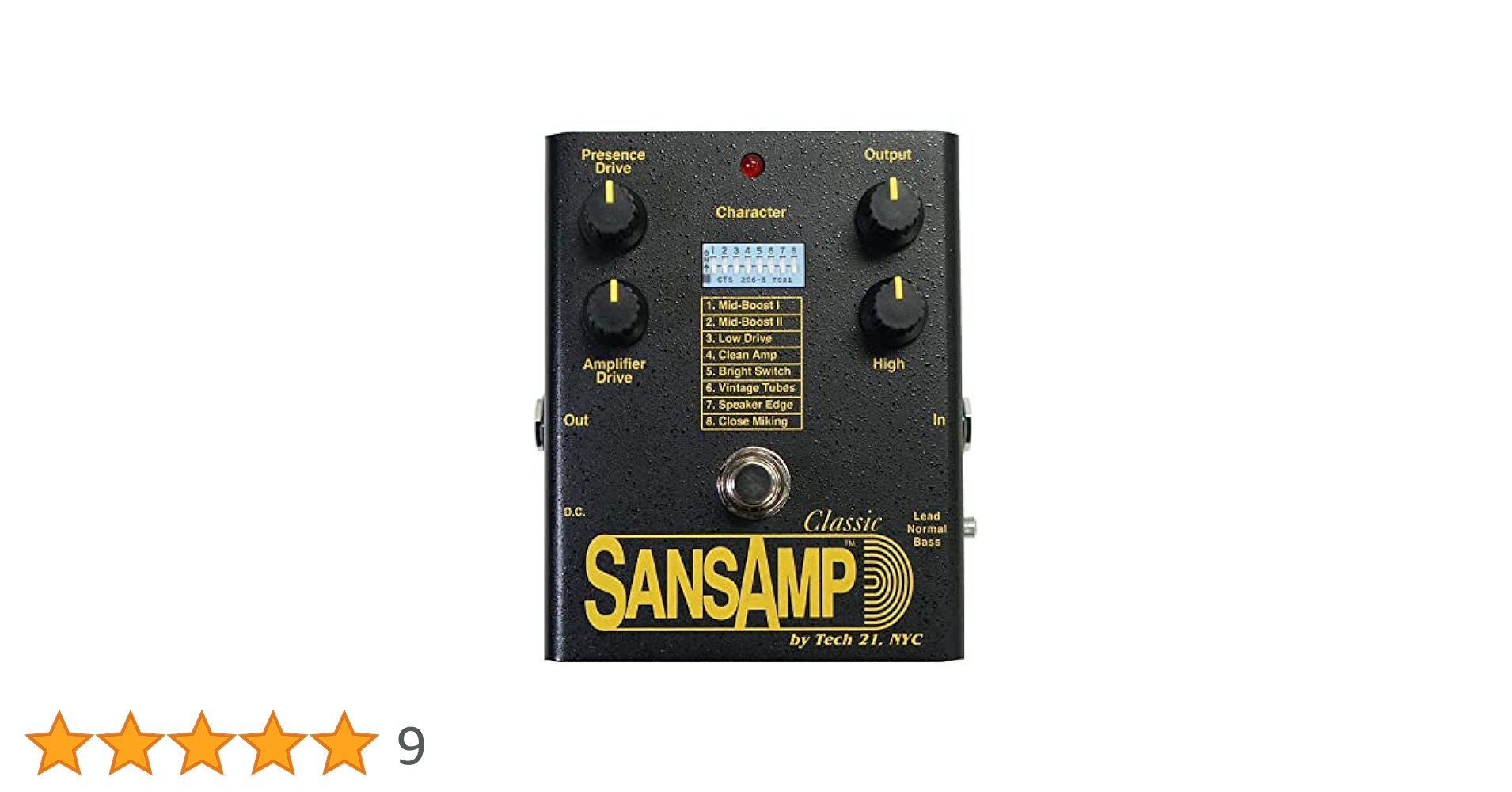 Tech 21 SansAmp Classic 旧型 Tech 21 Sansamp Classic - Pedal on ModularGrid